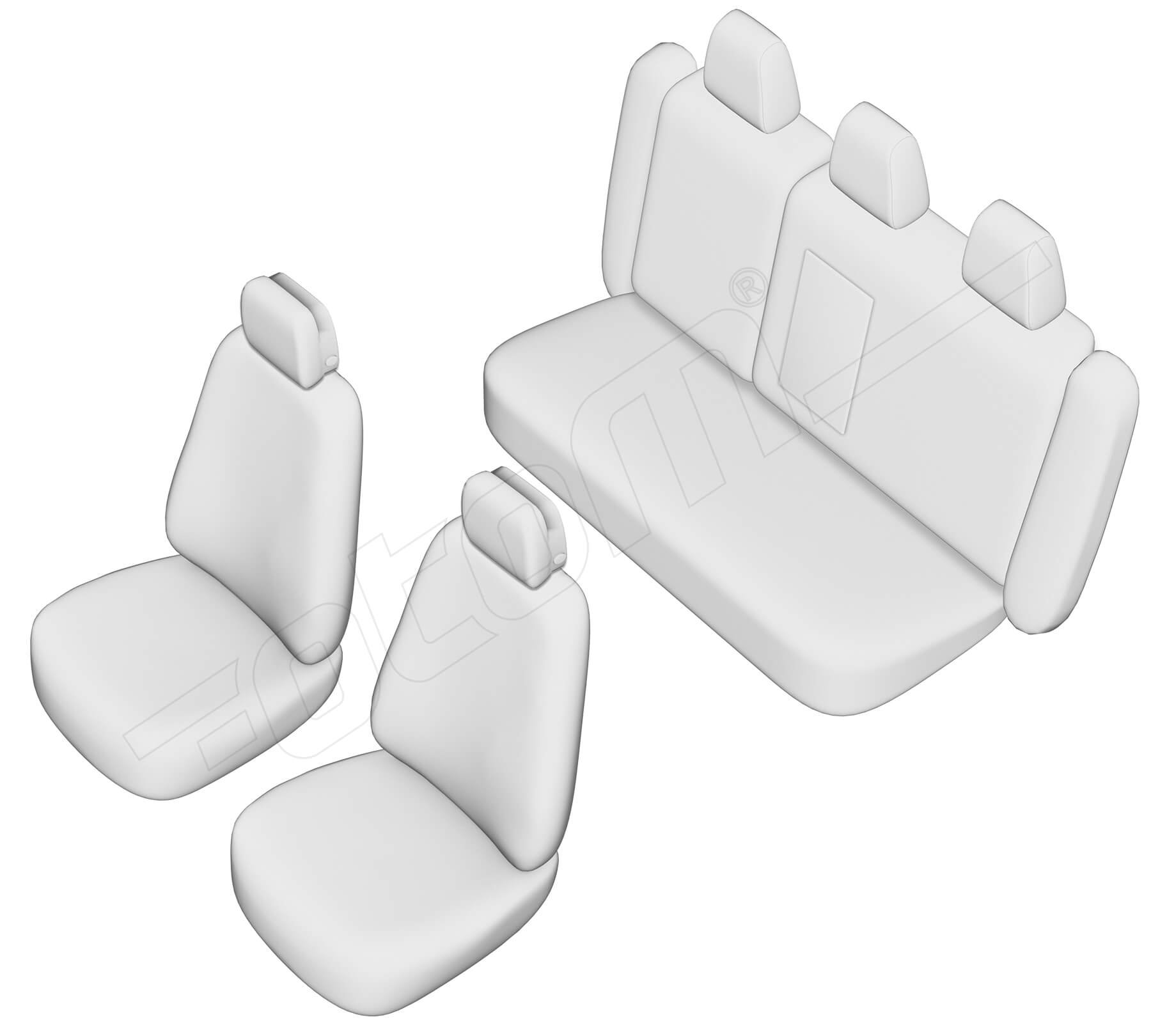 Stoelhoezen Mercedes-Benz E-Klasse 2002-2009, set van 5