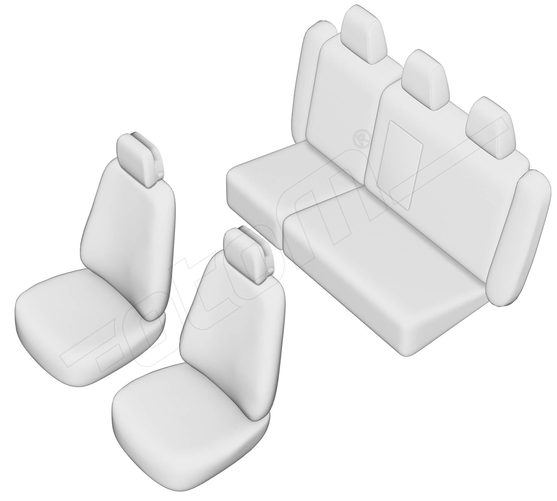 Stoelhoezen Mercedes-Benz E-Klasse 2002-2009, set van 5