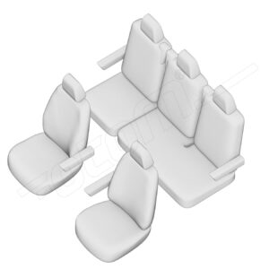 Stoelhoezen Mercedes-Benz Vito 2003-2014, set van 5