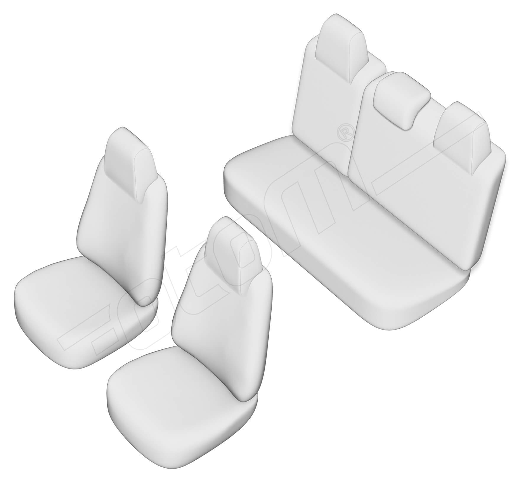 Stoelhoezen Mercedes-Benz CLA 2013-2019, set van 5