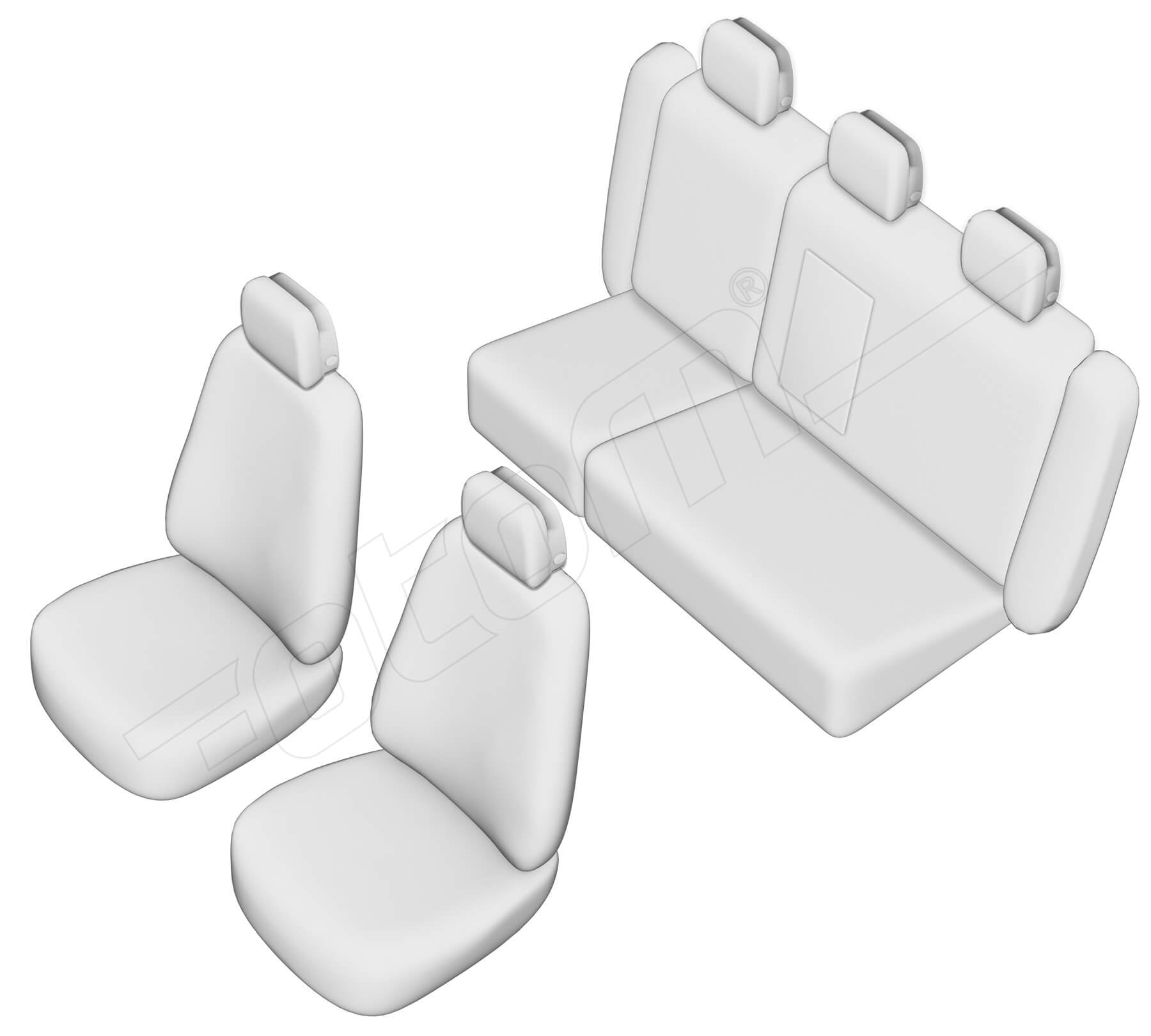 Stoelhoezen Mercedes-Benz C-Klasse 2000-2007, set van 5