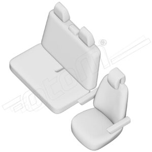 Stoelhoezen Mercedes-Benz Vito 2003-2014, set van 3