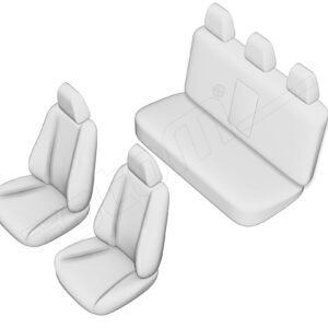 Stoelhoezen Mercedes-Benz C-Klasse 2007-2015, set van 5