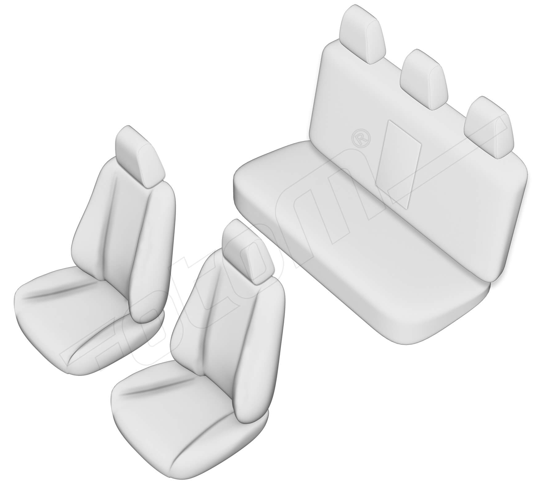 Stoelhoezen Mercedes-Benz C-Klasse 2007-2015, set van 5