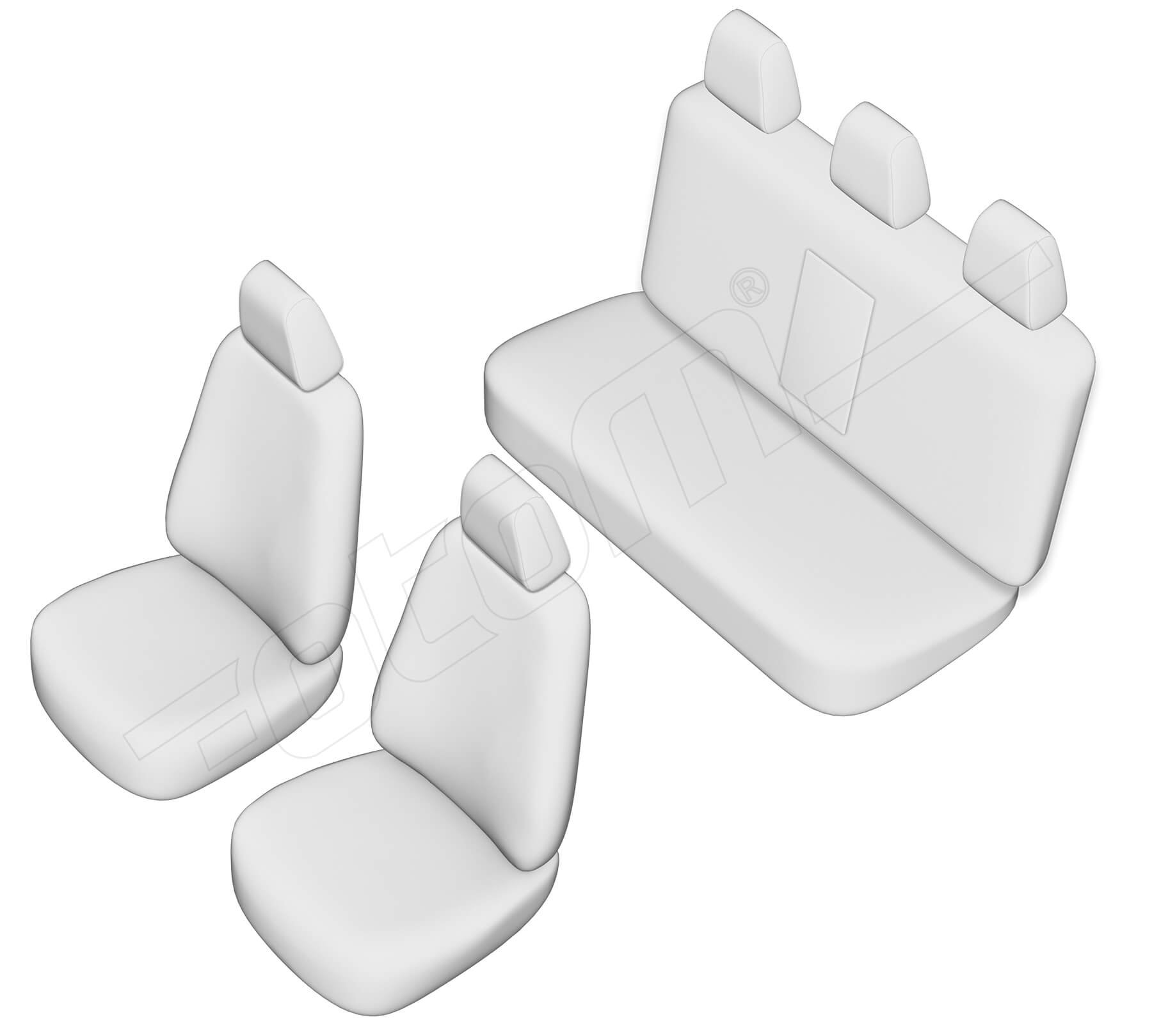 Stoelhoezen Mitsubishi L-200 2006-2015, set van 5