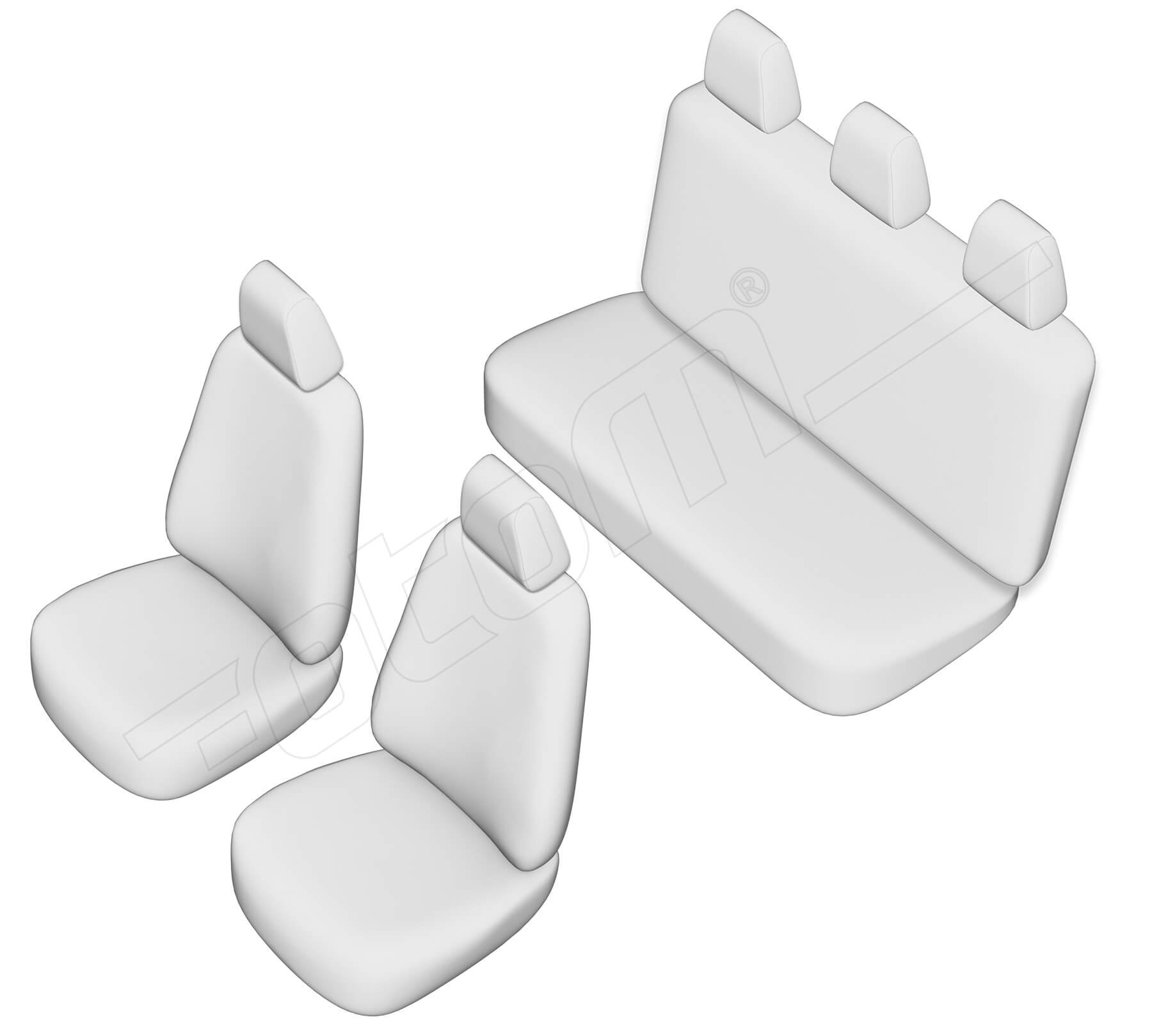 Stoelhoezen Mitsubishi L-200 2006-2015, set van 5