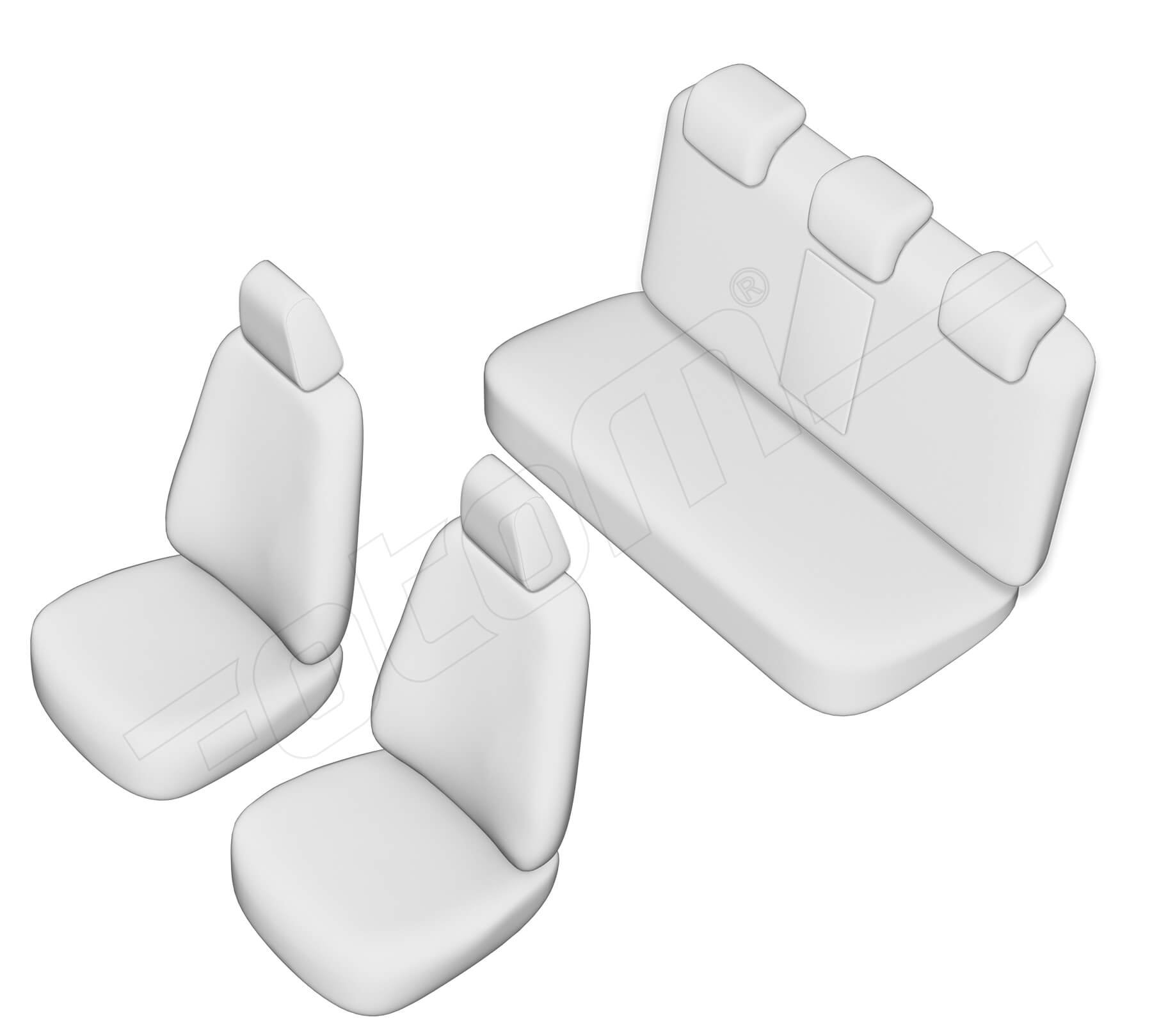 Stoelhoezen Mitsubishi Attrage 2013-heden, set van 5
