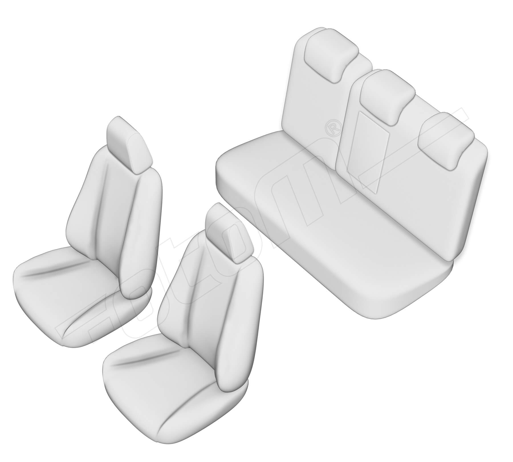 Stoelhoezen Nissan Almera 2001-2008, set van 5