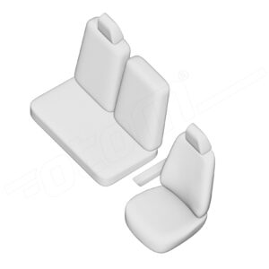 Stoelhoezen Nissan NV400 2011-heden, set van 3