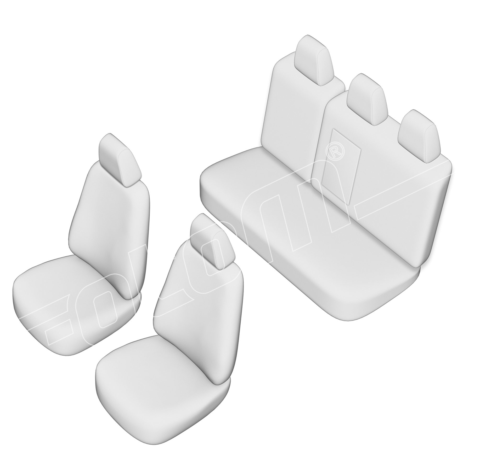 Stoelhoezen Nissan Almera 1995-2000, set van 5