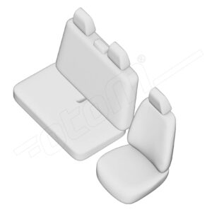 Stoelhoezen Opel Vivaro 2001-2014, set van 3