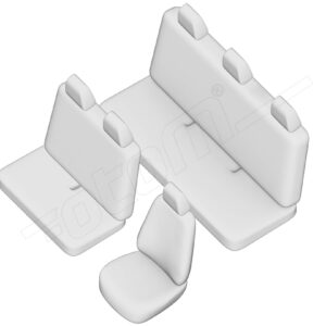 Stoelhoezen Opel Vivaro 2001-2014, set van 6