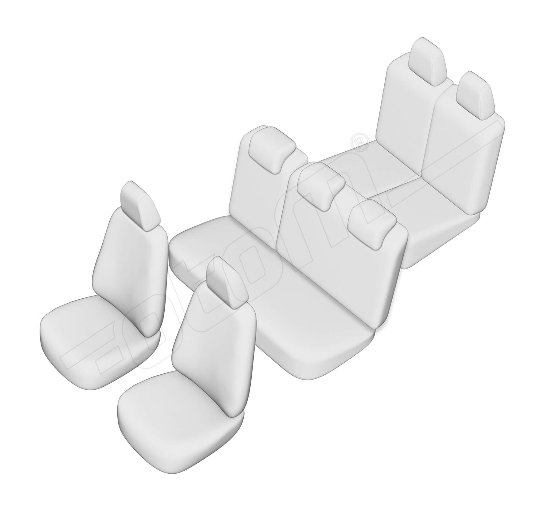 Stoelhoezen Opel Zafira 2000-2005, set van 7