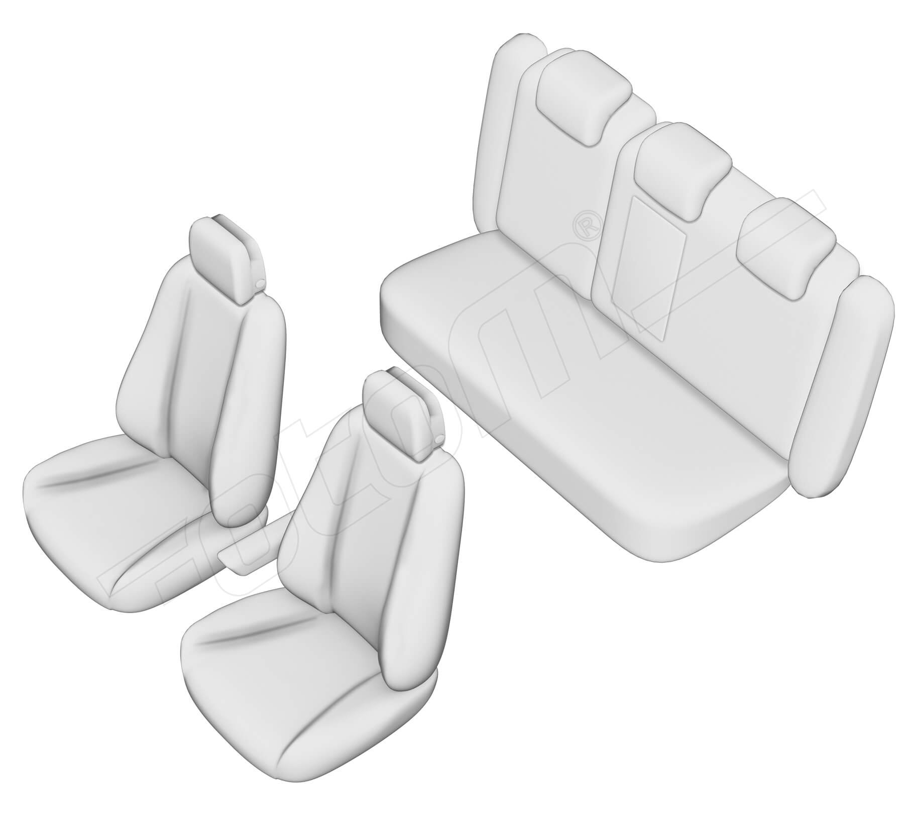 Stoelhoezen Opel Insignia 2009-2017, set van 5