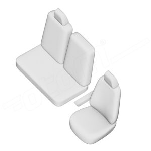Stoelhoezen Opel Movano 2010-2021, set van 3