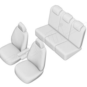Stoelhoezen Opel Combo 2019-heden, set van 5