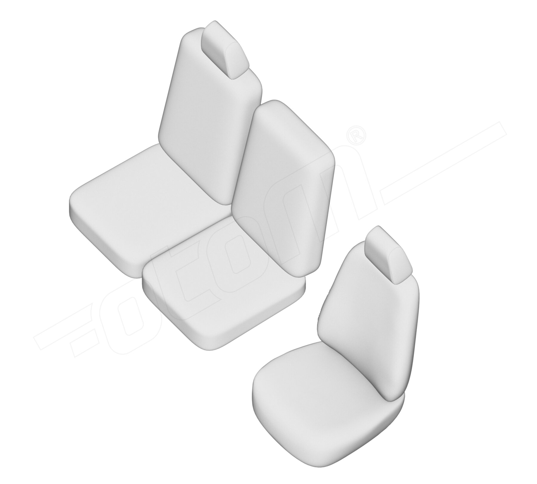 Stoelhoezen Opel Combo 2019-heden, set van 3