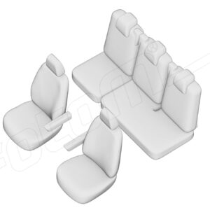 Stoelhoezen Opel Crossland 2021-heden, set van 5
