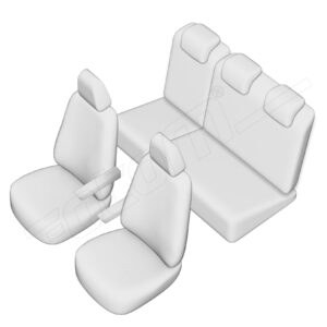Stoelhoezen Peugeot Partner Tepee 2008-2018, set van 5