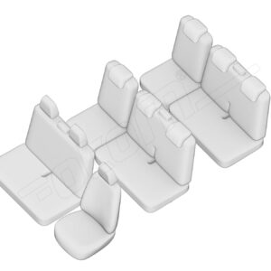 Stoelhoezen Peugeot Expert 2007-2016, set van 9
