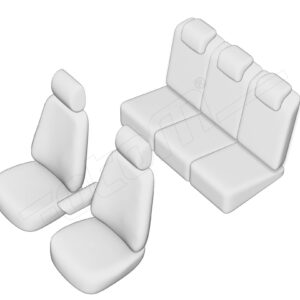 Stoelhoezen Peugeot 5008 2009-2016, set van 5