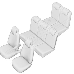 Stoelhoezen Peugeot 5008 2009-2016, set van 7