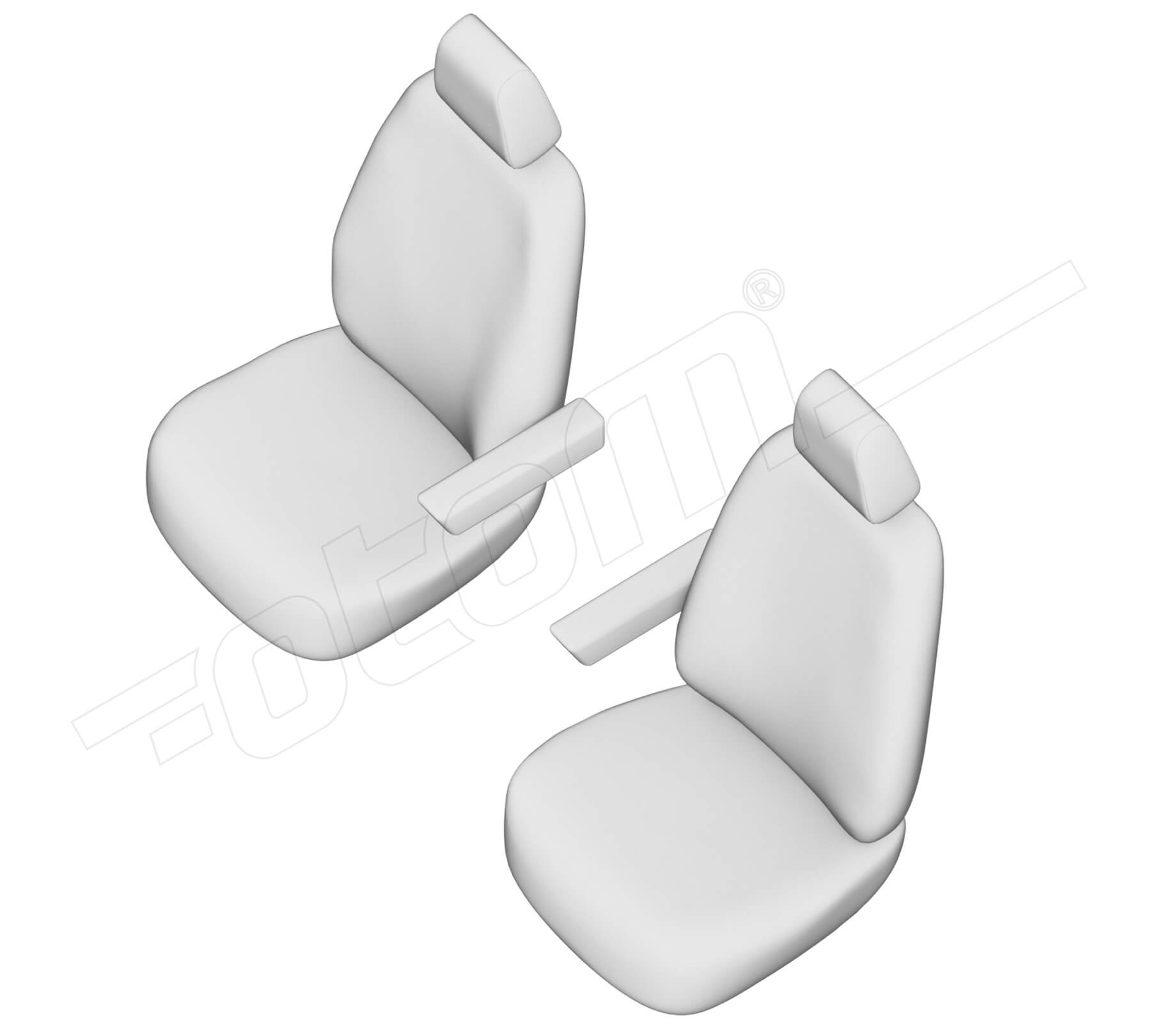 Stoelhoezen Peugeot Boxer 2002-2006, set van 2