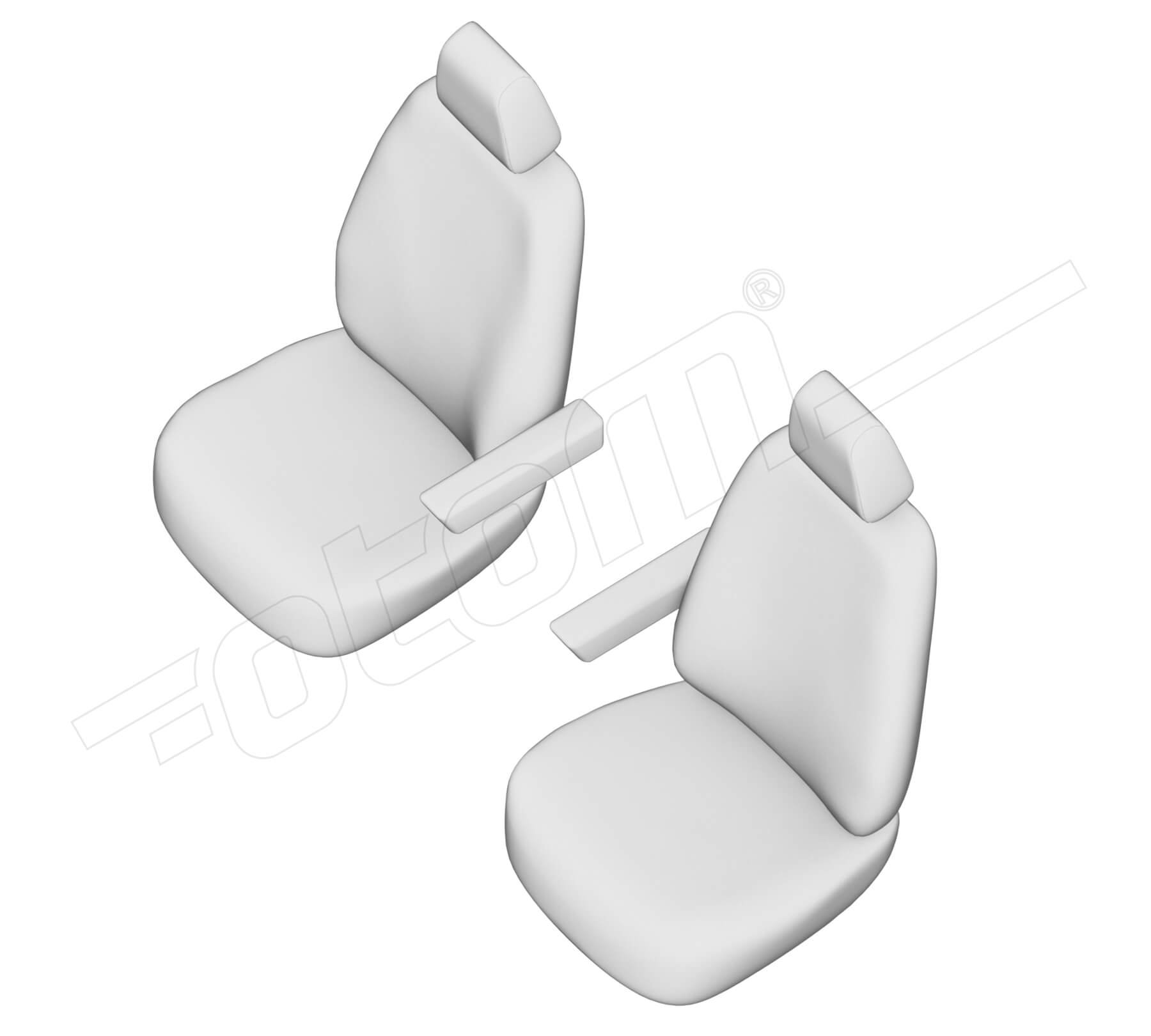 Stoelhoezen Peugeot Boxer 2007-2019, set van 2