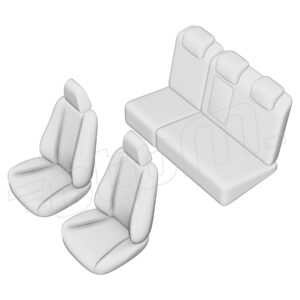 Stoelhoezen Peugeot 3008 2016-heden, set van 5