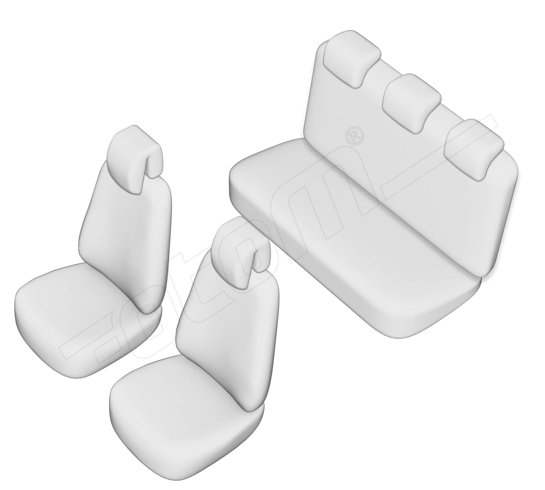 Stoelhoezen Renault Clio 1999-2005, set van 5