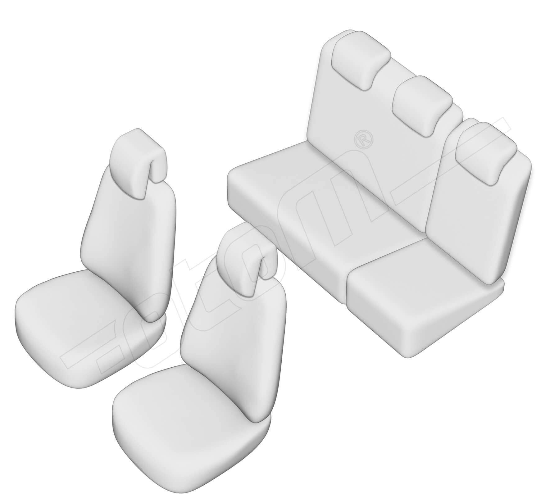 Stoelhoezen Renault Clio 1999-2005, set van 5