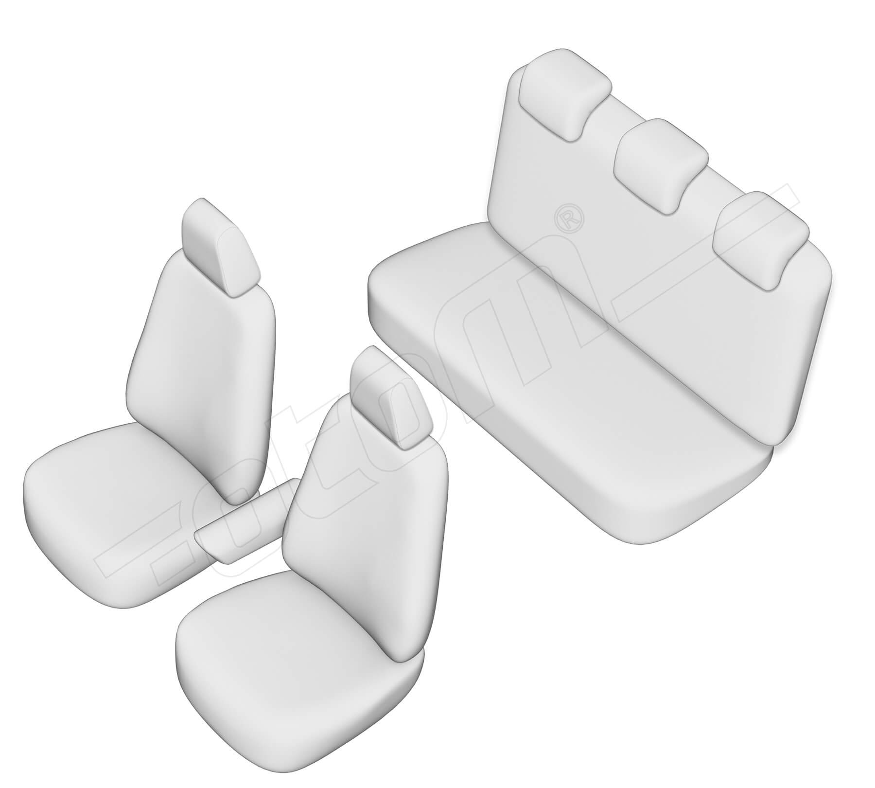 Stoelhoezen Renault Fluence 2009-2016, set van 5