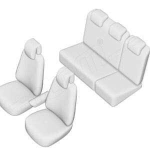 Stoelhoezen Renault Fluence 2009-2016, set van 5
