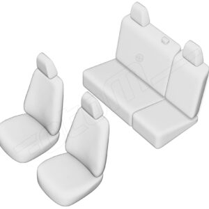 Stoelhoezen Renault Kangoo 1998-2008, set van 5