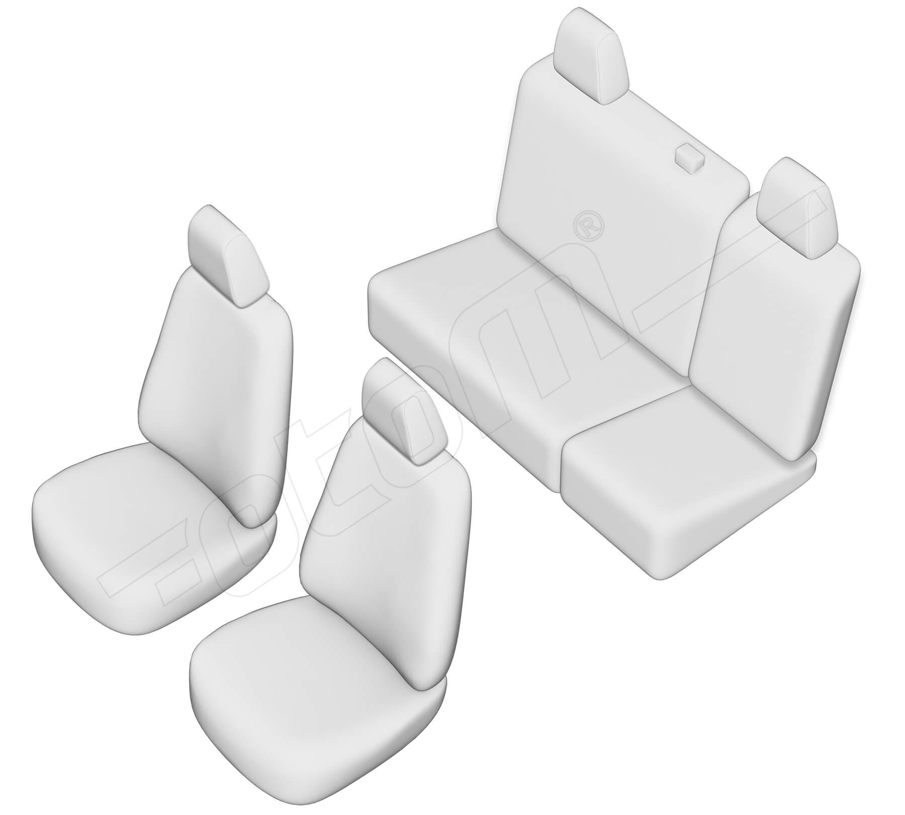 Stoelhoezen Renault Kangoo 1998-2008, set van 5