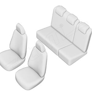 Stoelhoezen Renault Kangoo 1998-2008, set van 5