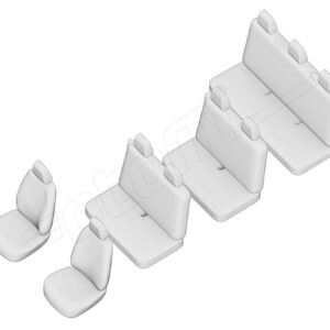 Stoelhoezen Renault Trafic 2004-2014, set van 9