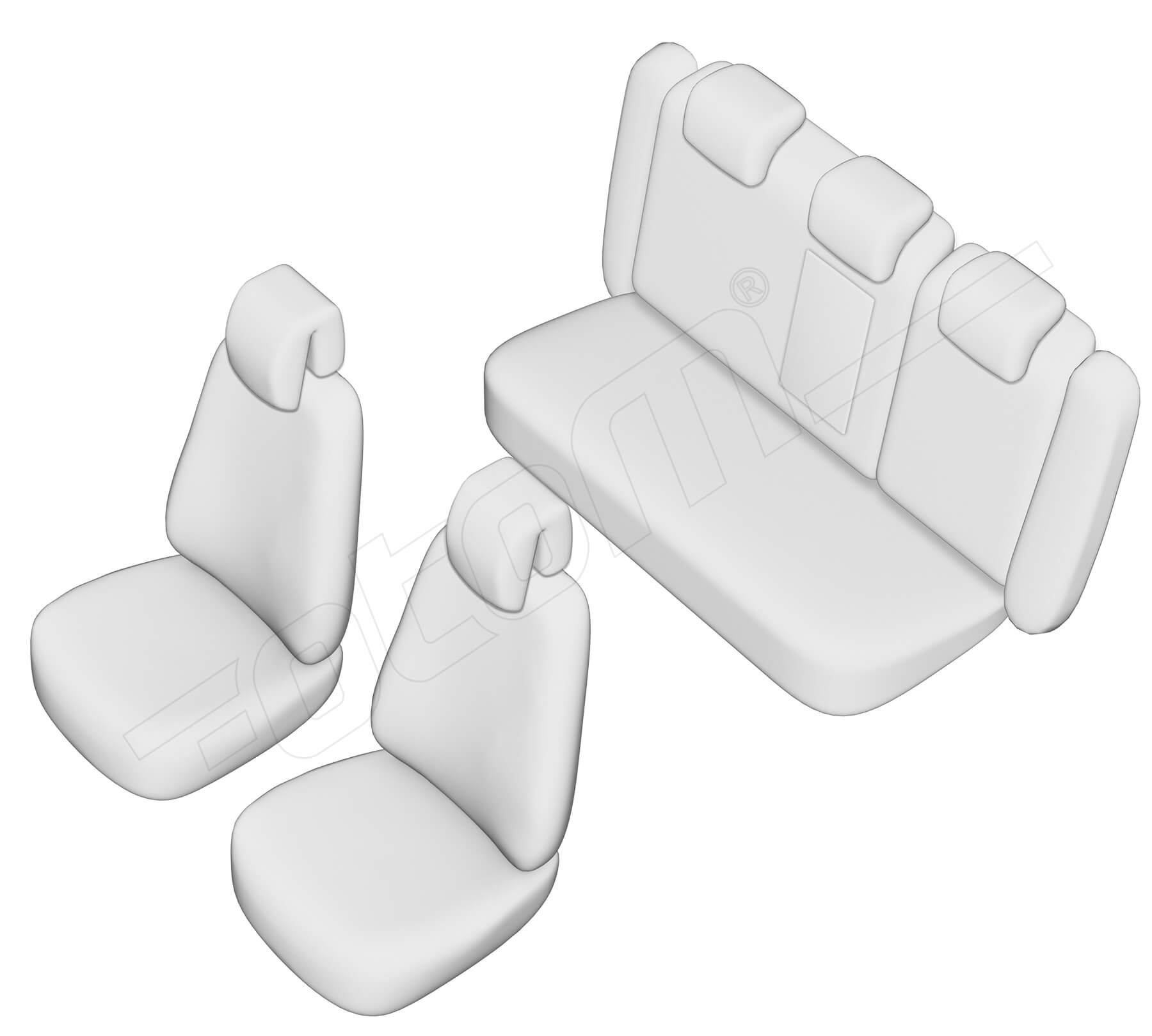 Stoelhoezen Renault Latitude 2011-2016, set van 5