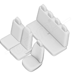 Stoelhoezen Renault Master 2011-2019, set van 7