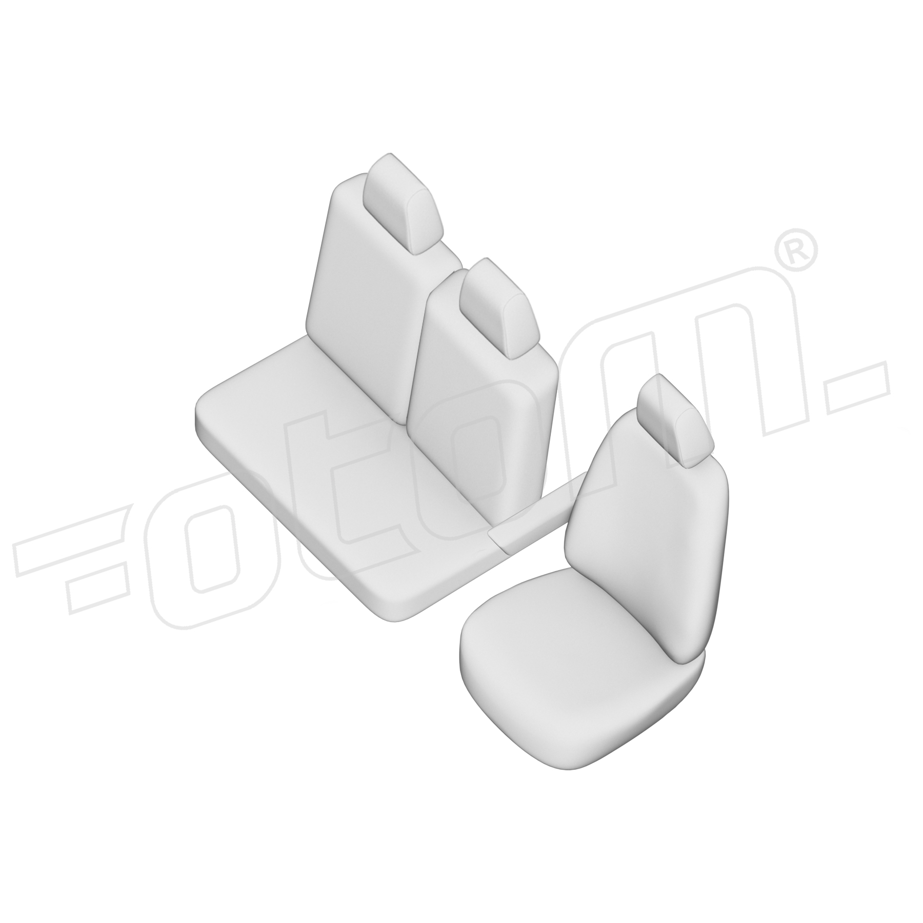Stoelhoezen Renault Master 2020-heden, set van 3