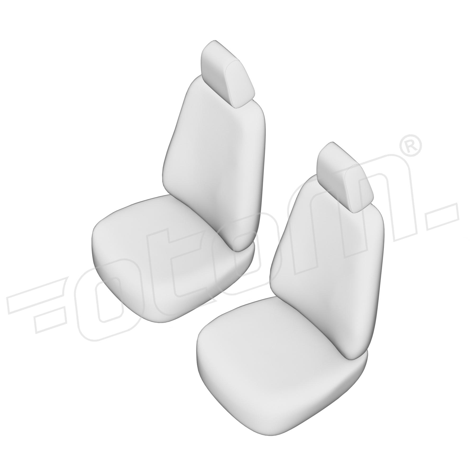 Stoelhoezen Renault Kangoo 2021-heden, set van 2