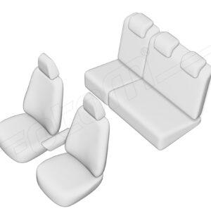 Stoelhoezen Renault Kangoo 2021-heden, set van 5