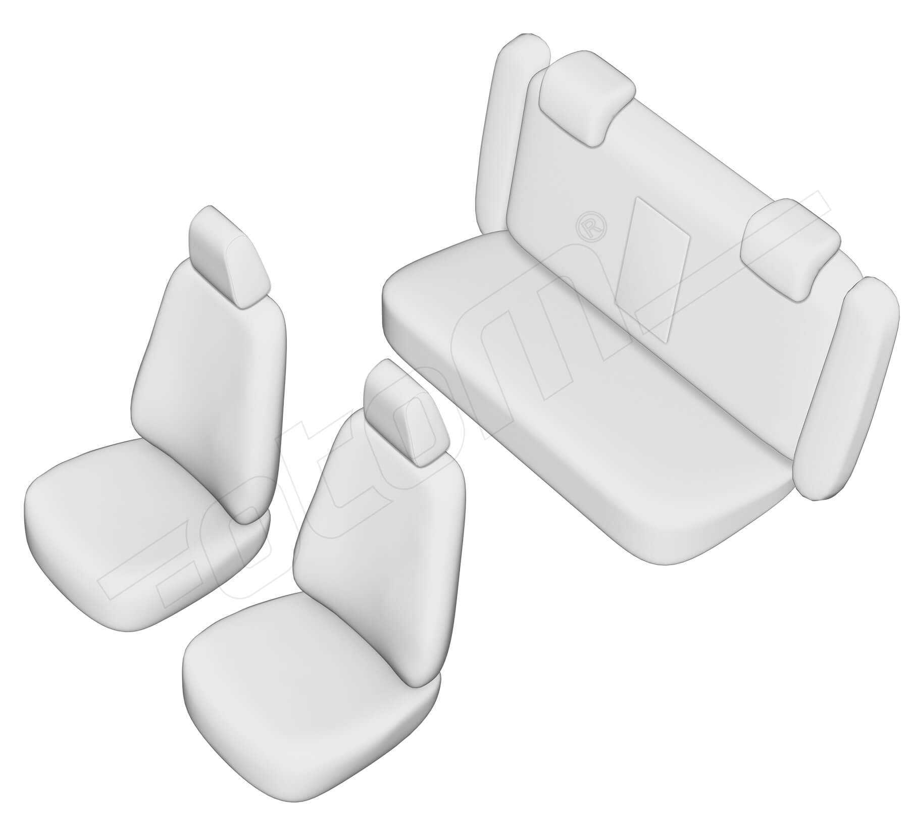 Stoelhoezen Skoda Octavia 2006-2009, set van 5