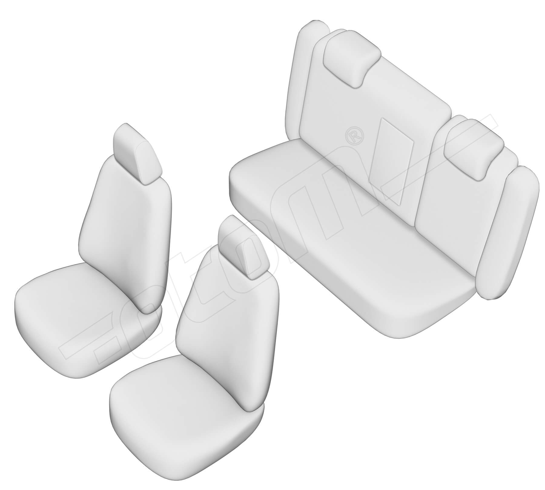 Stoelhoezen Skoda Octavia 2006-2009, set van 5