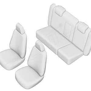 Stoelhoezen Skoda Octavia 2006-2009, set van 5