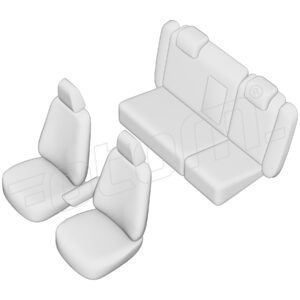 Stoelhoezen Skoda Octavia 2010-2012, set van 5