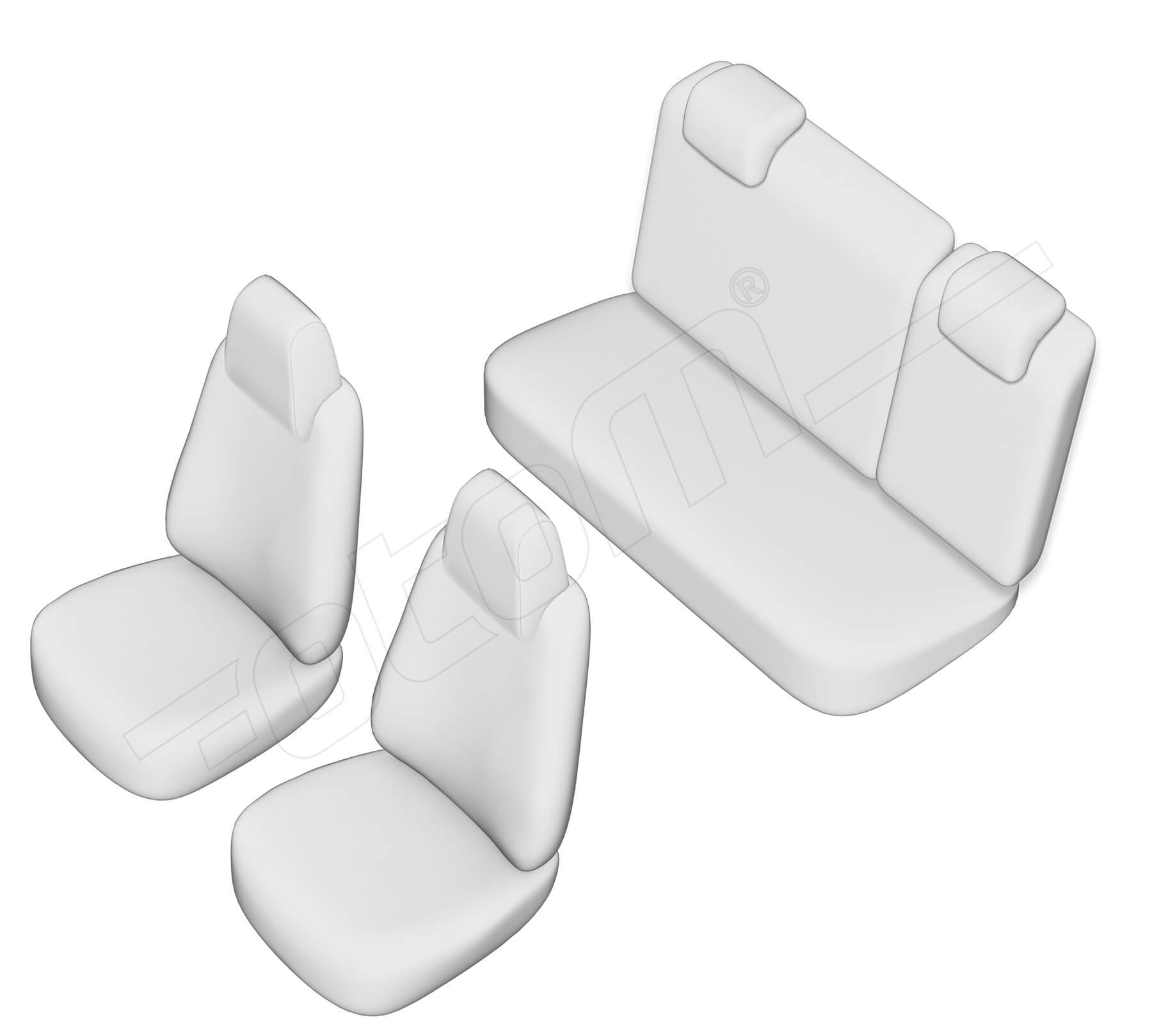 Stoelhoezen Skoda Citigo 2012-heden, set van 5