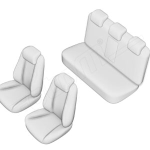 Stoelhoezen SsangYong Actyon Sports 2005-2013, set van 5