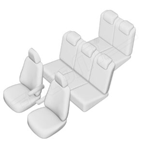 Stoelhoezen Toyota Verso 2002-2009, set van 7