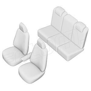 Stoelhoezen Toyota RAV4 2001-2005, set van 5